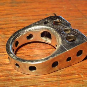 Swiss Cheese Ring, Sterling Silver