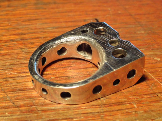 Swiss Cheese Ring, Sterling Silver